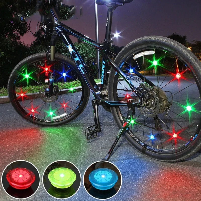 

Mini Bicycle Light with Batteries Bike Light Tyre Valve Caps Wheel Spokes LED Bike Lights Mountain Road Bike Bicycle Accessories