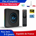 Лидер продаж, IP ТВ-приставка X96X4 Android 11 Amlogic S905X4 4 Гб 64 ГБ 32 ГБ 8K BT, медиаплеер, ТВ-приставка, Ip ТВ-приставка, доставка во Францию