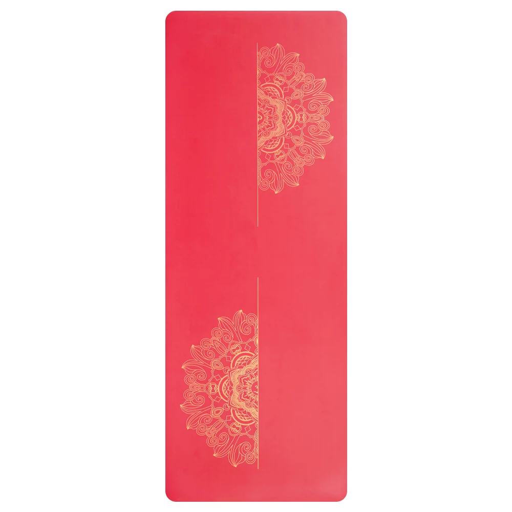 Улучшенный 5 мм полиуретановый Коврик для йоги широкий Профессиональный