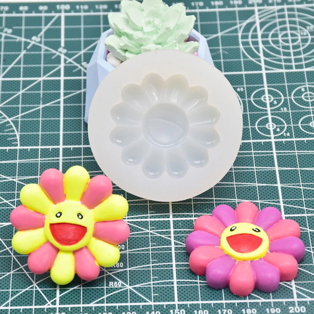 Новинка силиконовая 3D форма для цветов торта подсолнухов искусственные поделки