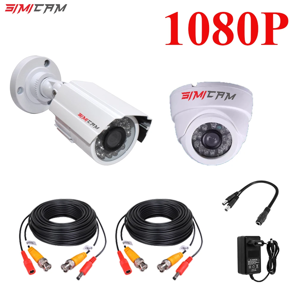 

AHD Security Camera Surveillance video 2PCS /2MP/5MP Bullet Kit Outdoor Weatherproof Housing 66ft Night Vision IR CCTV Video Cam