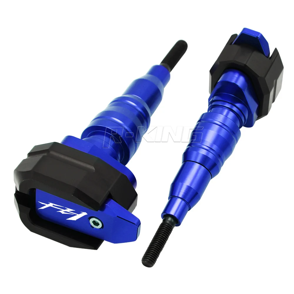 Синий Для YAMAHA FZ1 FAZER FZ1N FZ 1 2006- защитный ползунок передней вилки мотоцикла защита от падения Рамка слайдер защита обтекателя противоаварийная панель протектор - Цвет: Синий