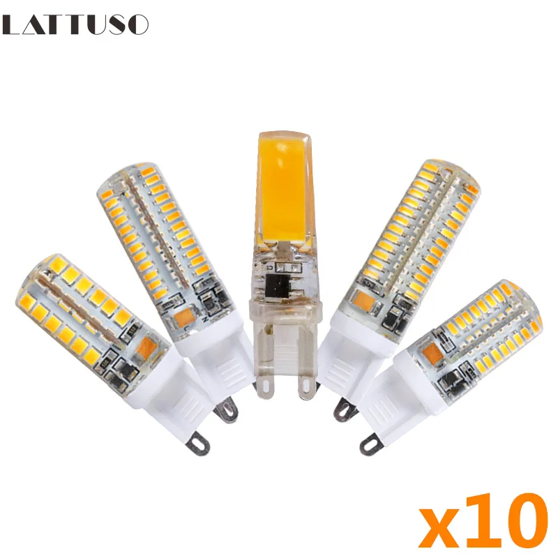 

10pcs/lot G9 LED lamp AC220V LED Bulb 6W 7W 9W 10W 12W SMD2835 3014 2508 Led Light For Chandelier Spotlight Replace Halogen Lamp
