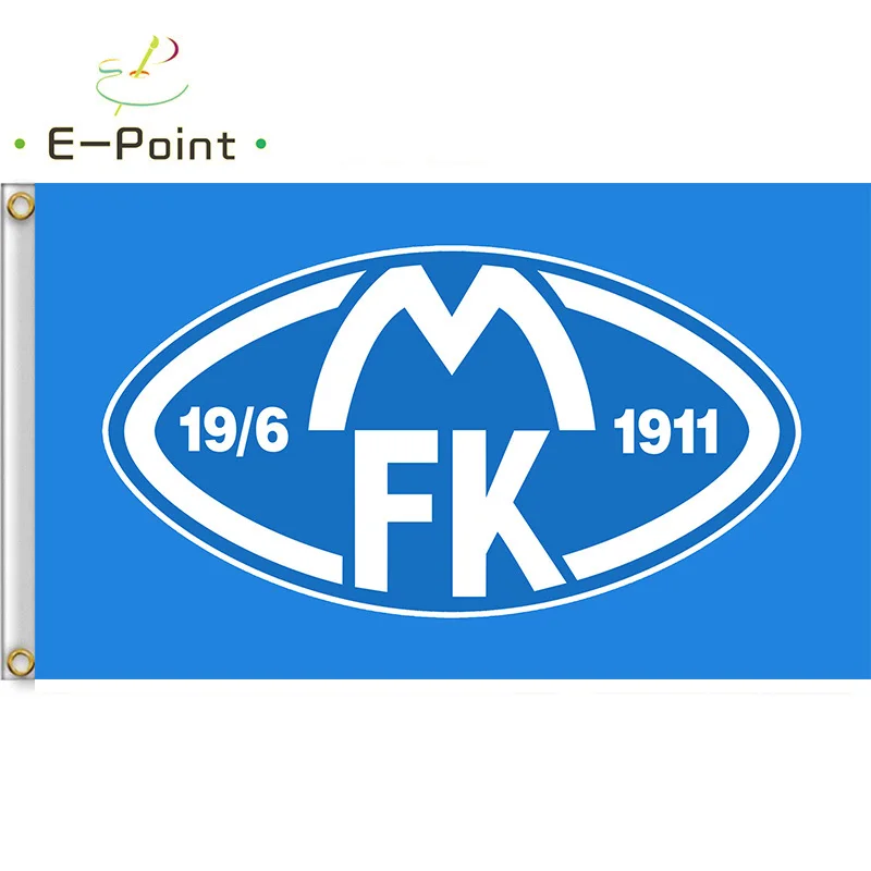

Флаг Норвегии Molde FK 3 фута * 5 футов (90*150 см) размер рождественские украшения для дома флаг баннер подарки