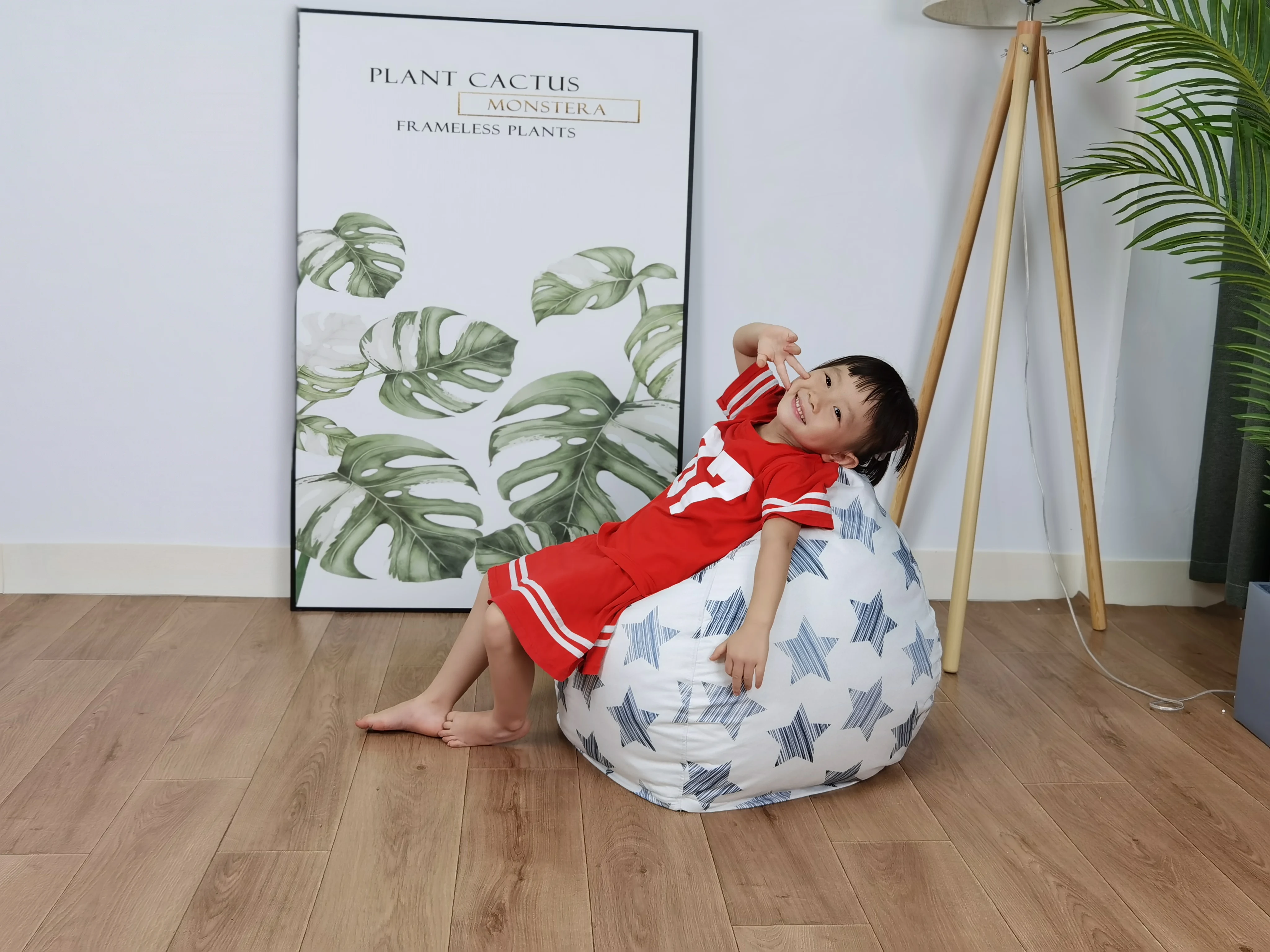 Чехол для кресла без наполнителя милый лежак с принтом уютный чехол ленивых