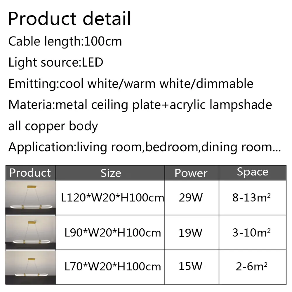 

Gold LED Chandelier Home Indoor Lighting for Bedroom Living Room Kitchen Decor Lights Ceiling Chandeliers Lampara deco tech