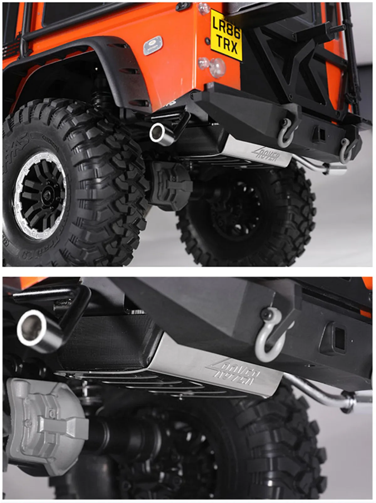 Топливный бак выхлопная труба для 1/10 Traxxas TRX 4 Land Rover запчасти радиоуправляемых