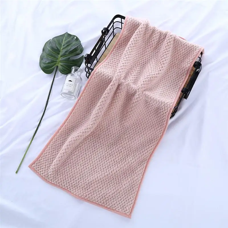 1 комплект коралловых флисовых полотенец для ванной комнаты плотные банные