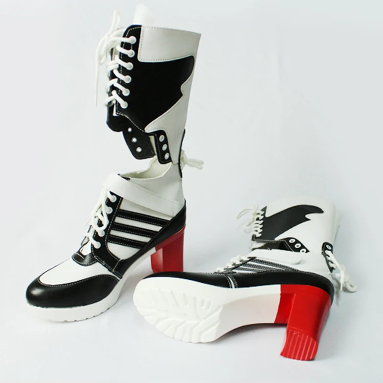 Ботинки Отряд Самоубийц Харли Квинн bota аксессуары черные женские ботинки обувь