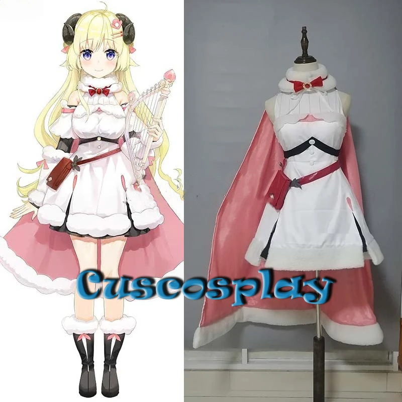 

Anime VTuber Hololive Tsunomaki Watame Battle Suit Uniform Cosplay Costume Role Play Outfit for Halloween Carnival Fancy Party