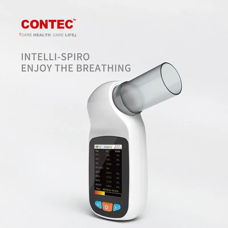 Портативный цифровой спирометр CONTEC Спирометрия Легочной функции Bluetooth SP70B |
