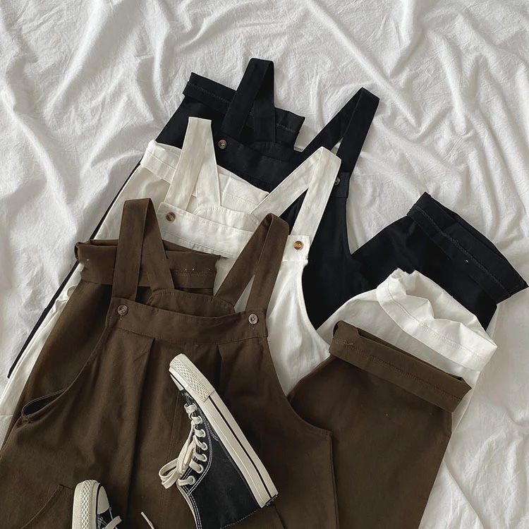 Женские Свободные Комбинезоны на бретельках хлопковый комбинезон свободные