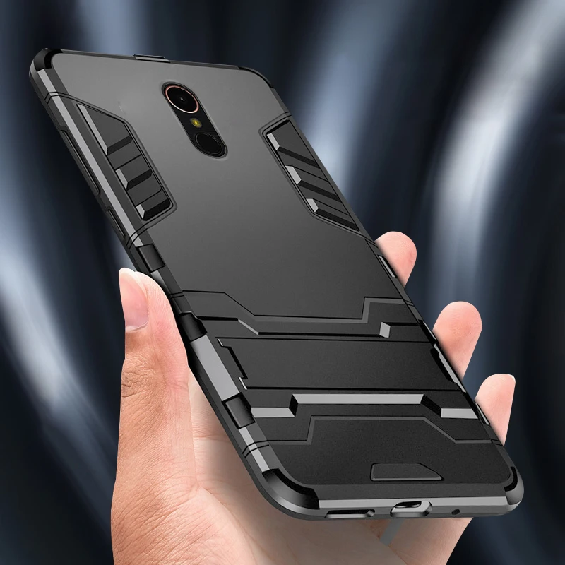 Армированный чехол для LG Stylo 5 из ТПУ и поликарбоната жесткий пластиковый бампер с