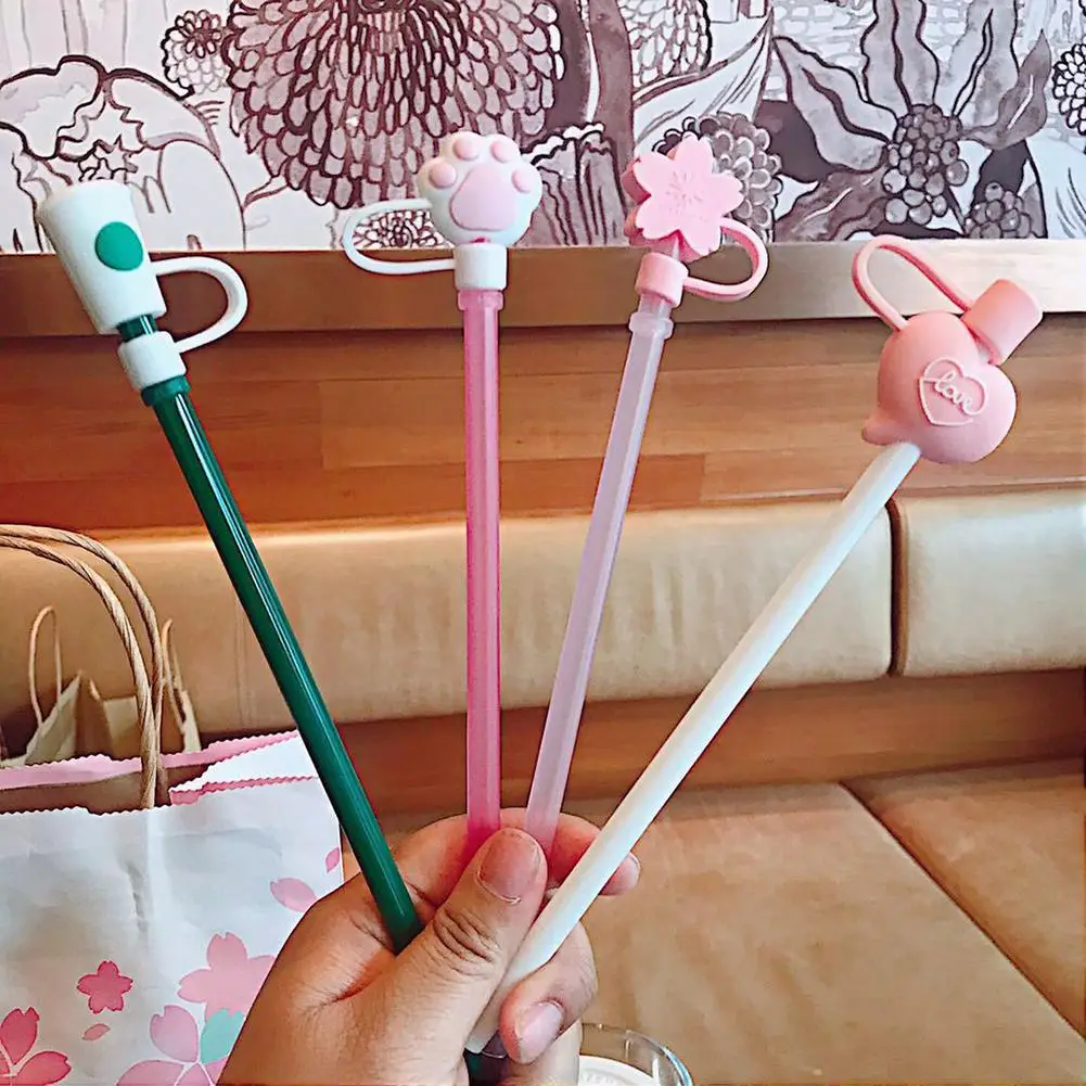 5 шт. многоразовые силиконовые наконечники для трубочек 6-8 мм | Дом и сад