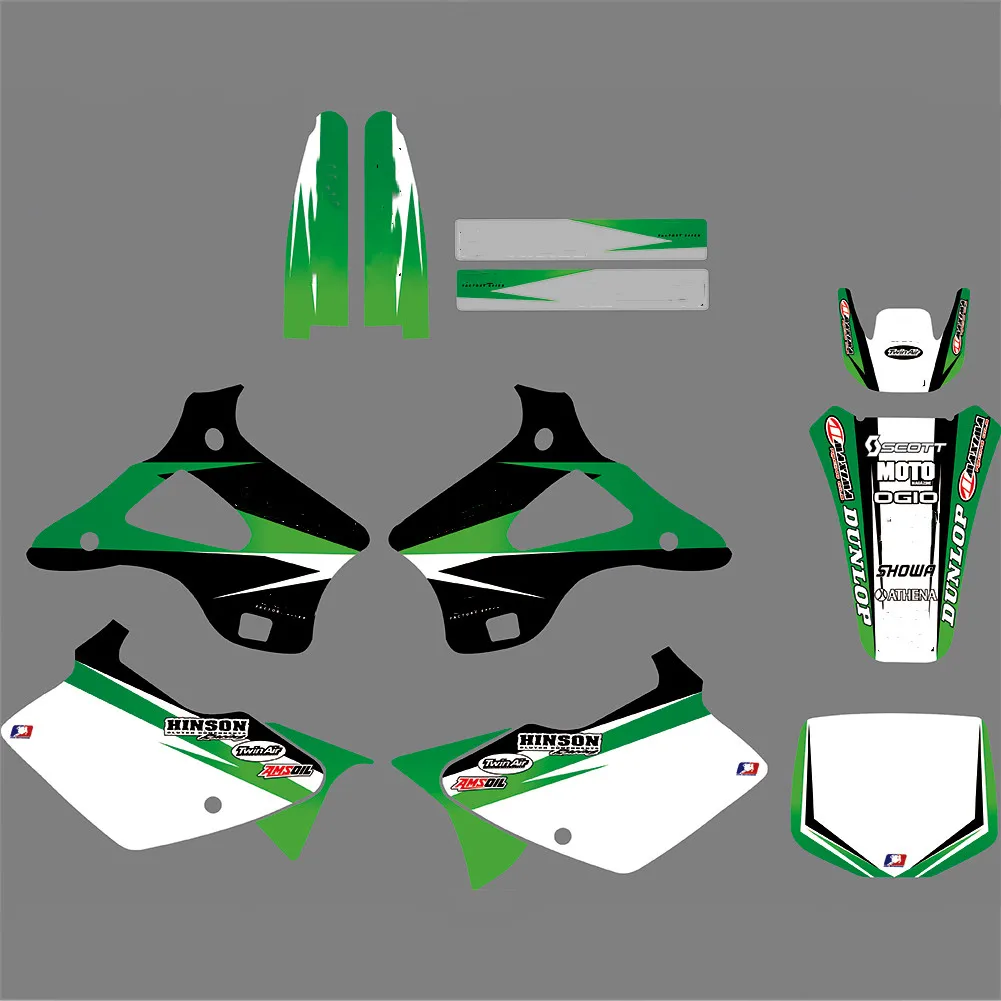 6 видов стилей KX 125/250 графические фоны 3M наклейки Наборы наклеек для Kawasaki KX125 KX250 1994