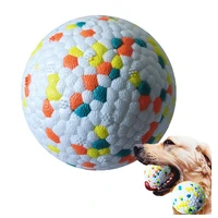 pet dog toy ball light chew rubber ball high elastic bite resistance interactive throwing flying toys for dogs pet accessories