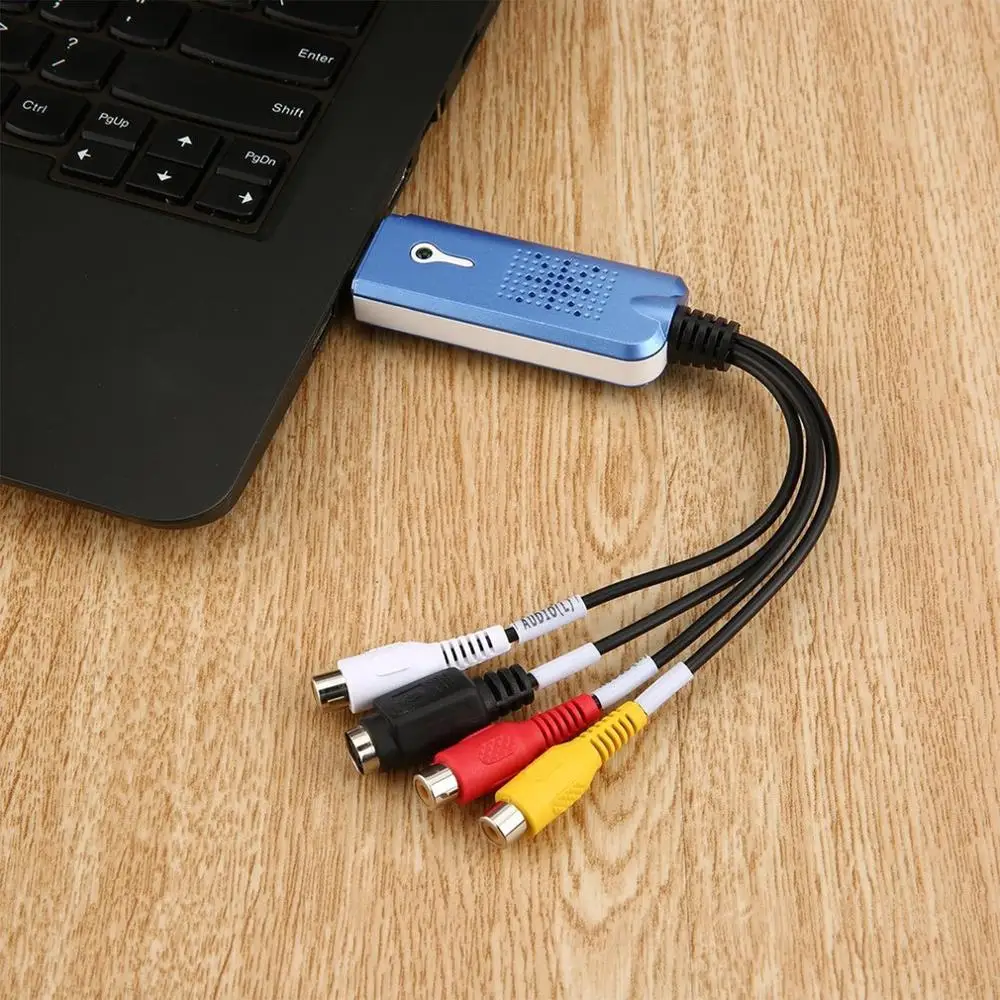 Новый портативный USB 2 0 Easycap Видео Аудио захвата карты адаптер VHS DC60 DVD конвертер