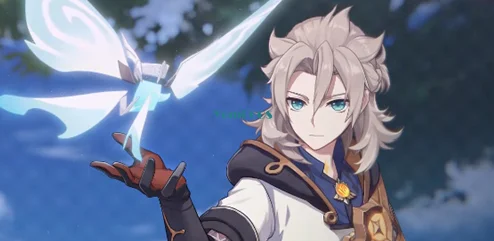 Genshin ударная игра альбедо Косплей короткий льняной золотой парик аниме