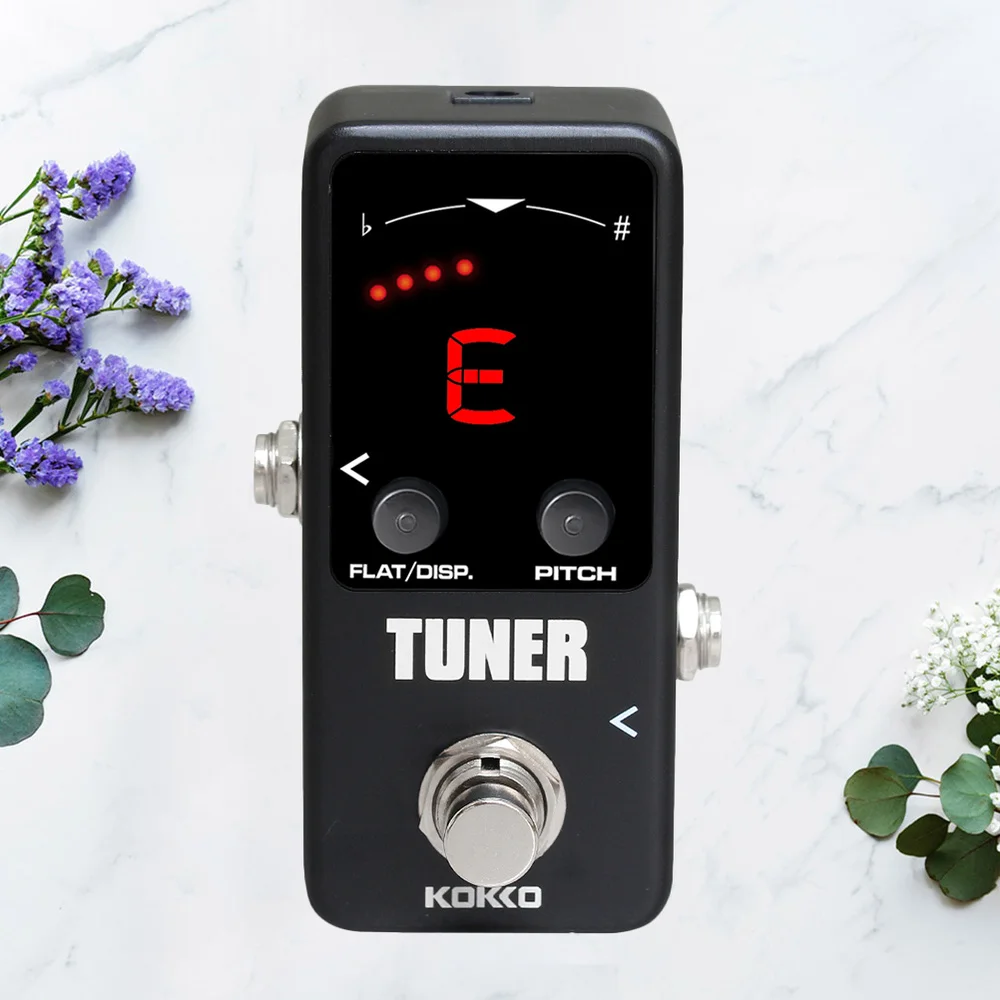 

MINI Chromatic Dual Mode Guitar Tuner Pedal with LED Display True Bypass Guitar Effects Pedal for Instrument Accessories (