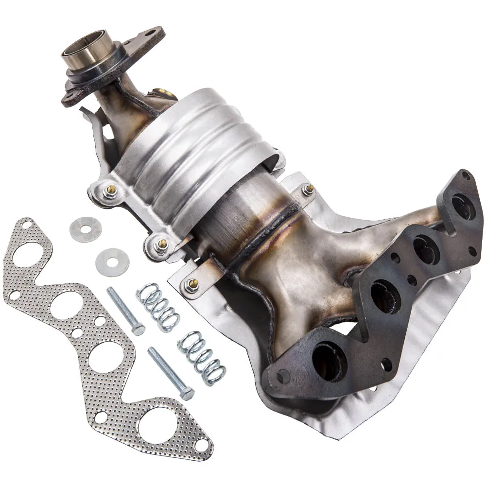 Заголовки выпускного коллектора с преобразователем для Honda Civic 2001 2005 1.7L L4|Клапан