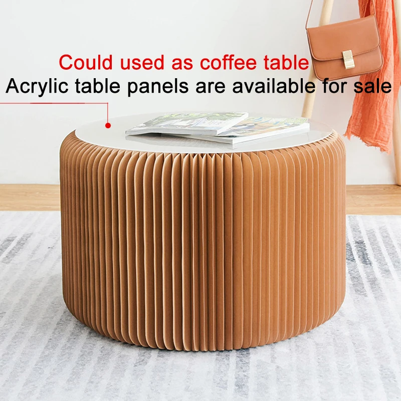 3 человек креативная складная крафт табурет из бумаги Nordic стол стул Гостиная