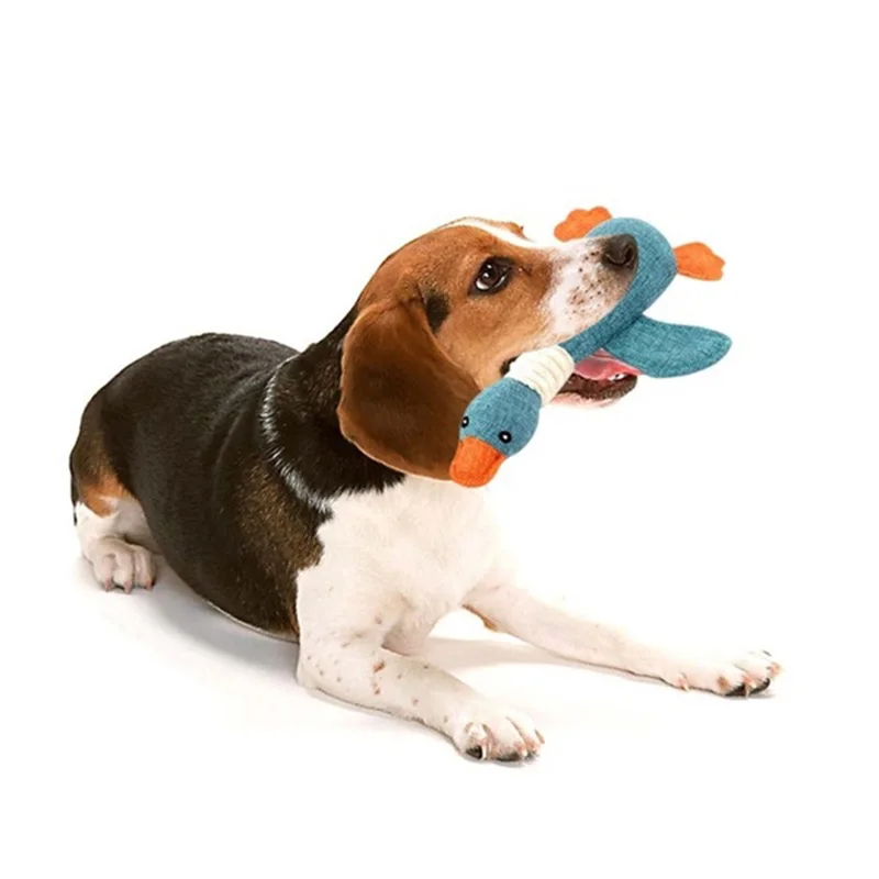 Игрушки для собак дикие гусиные плюшевые игрушки пищащие звуковые жевательные