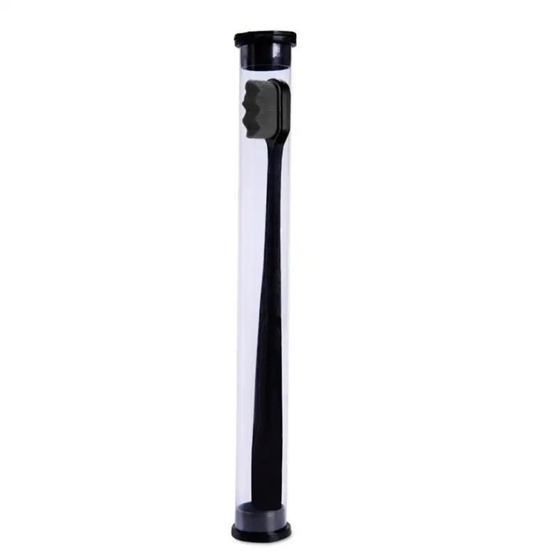 

Black Portable Household Confinement Toothbrush Wavy Bristles Whitening Adults Oral Care Tooth Brush