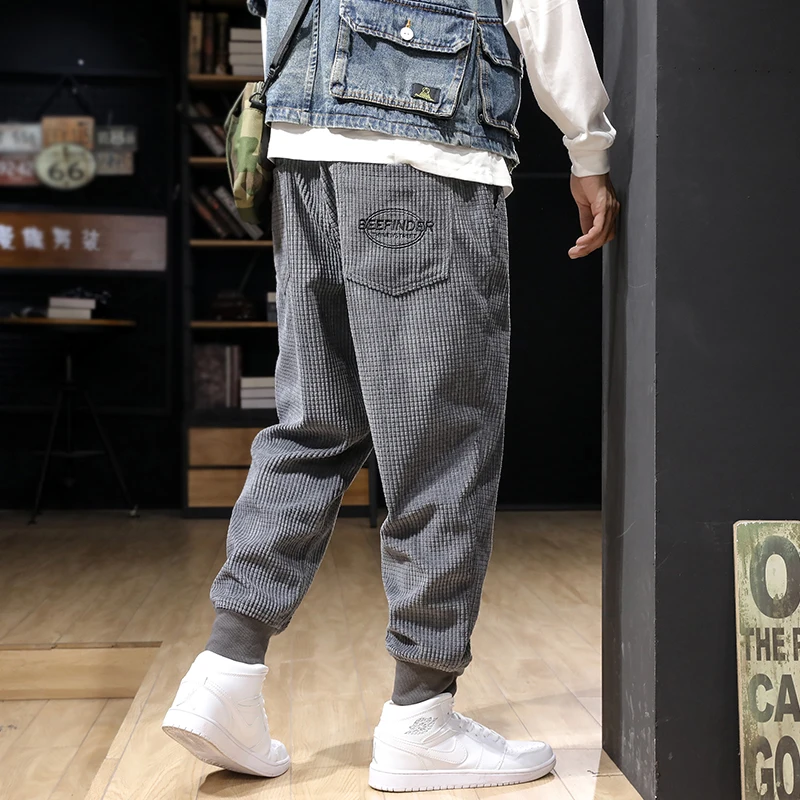 Джинсы карго мужские свободного покроя Модные Винтажные дизайнерские штаны в