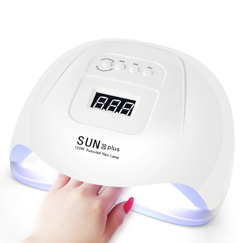 

Handheld Gel UV Light LED Nail Lamp Nail Polish Dryer Painless for Nails Art 120W STTX889