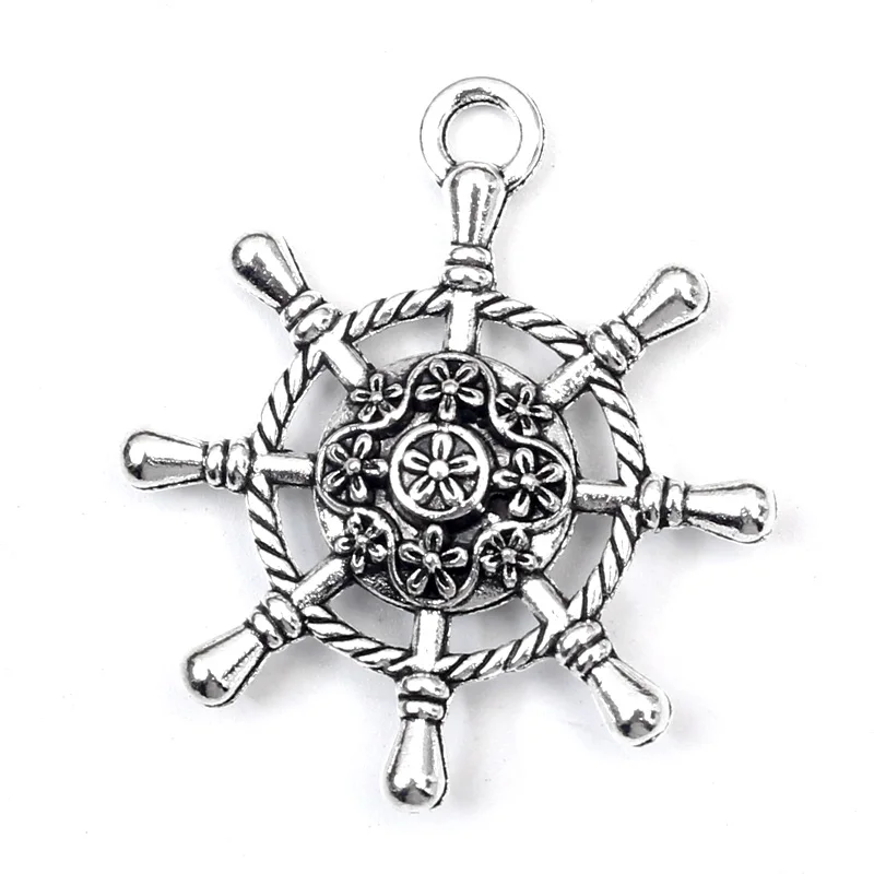 Круглые Подвески в виде руля из цинкового сплава винтажные подвески для