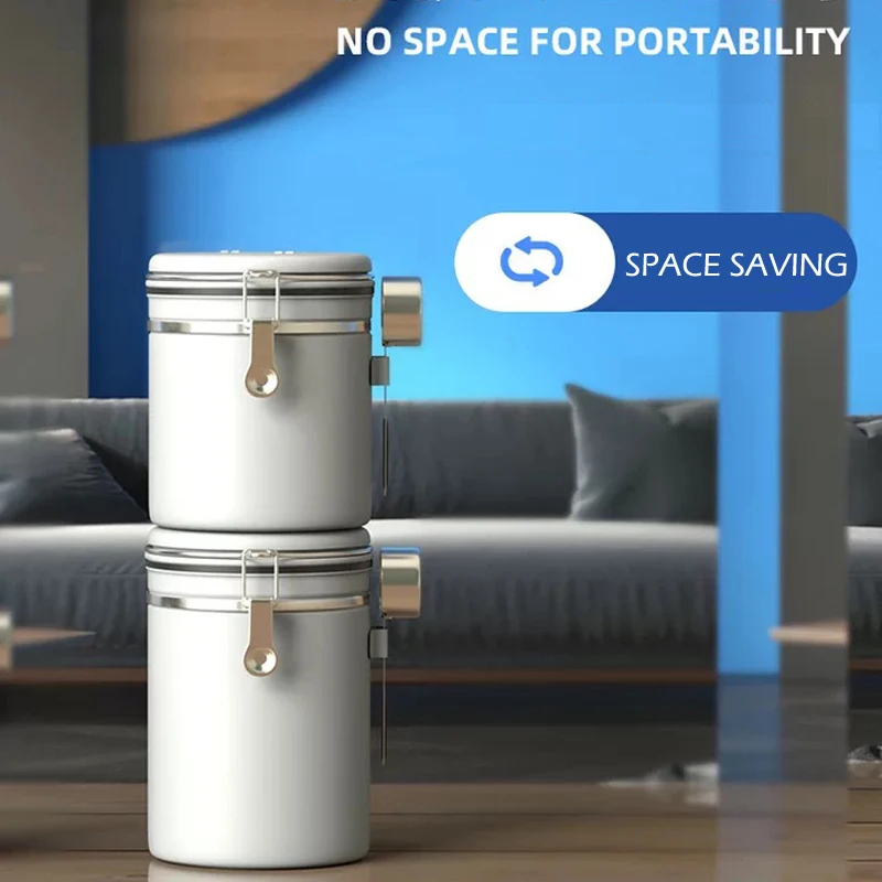 

Контейнеры для хранения кофейных зерен, контейнер из нержавеющей стали для хранения орехов, сахара, фруктов, канистра, кухонный органайзер, ...