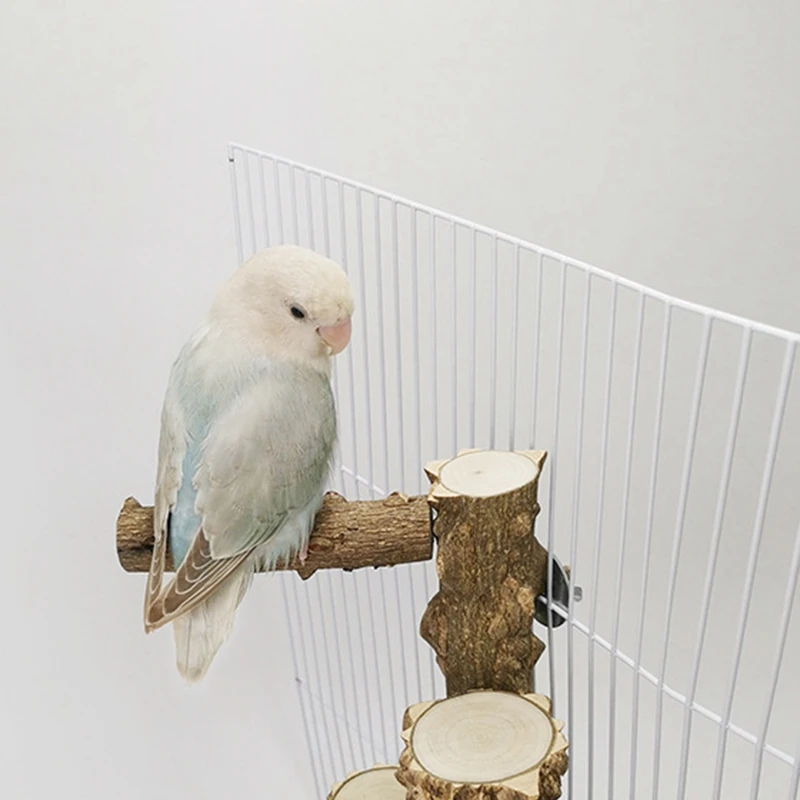 

Bird Perch Branch Stand Toy, Natural Wood Parrot Climbing Grinding Stick Perches for Parrots Parakeets