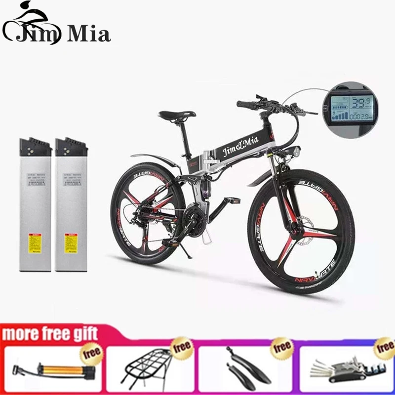 Электрический горный велосипед складной колеса 26 дюймов 48 В/700 Вт 21 скорость