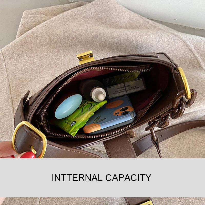 

Ladies Shoulder Bag Underarm Small Bag 2021 New Fashion All-Match Handbags Stone Pattern PU Leather Crossbody Bag For Women