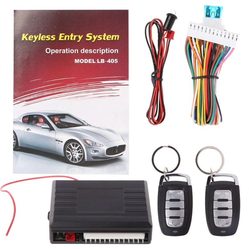 

Car Auto Remote Central Door Locking Vehicle Keyless Entry System Kit 12V 433.92MHz 433.92MHz 108dB VH13P Interface