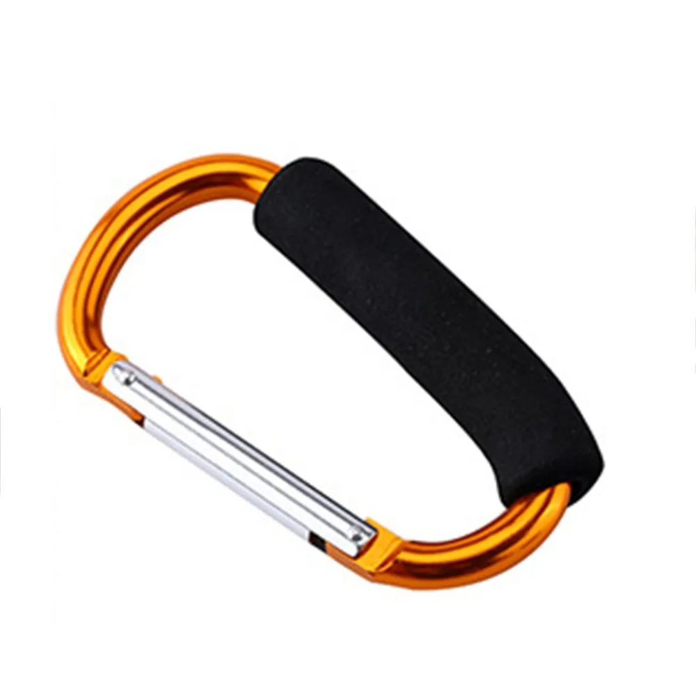 Алюминиевые крючки для детской коляски Кнопка карабин хозяйственные сумки крюки