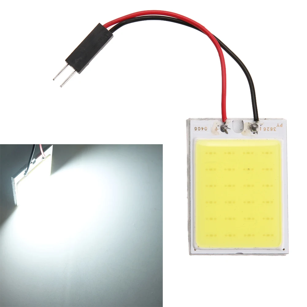 2 шт./лот ксеноновая лампа HID белая COB Светодиодная Автомобильная купольная карта световая внутренняя панель