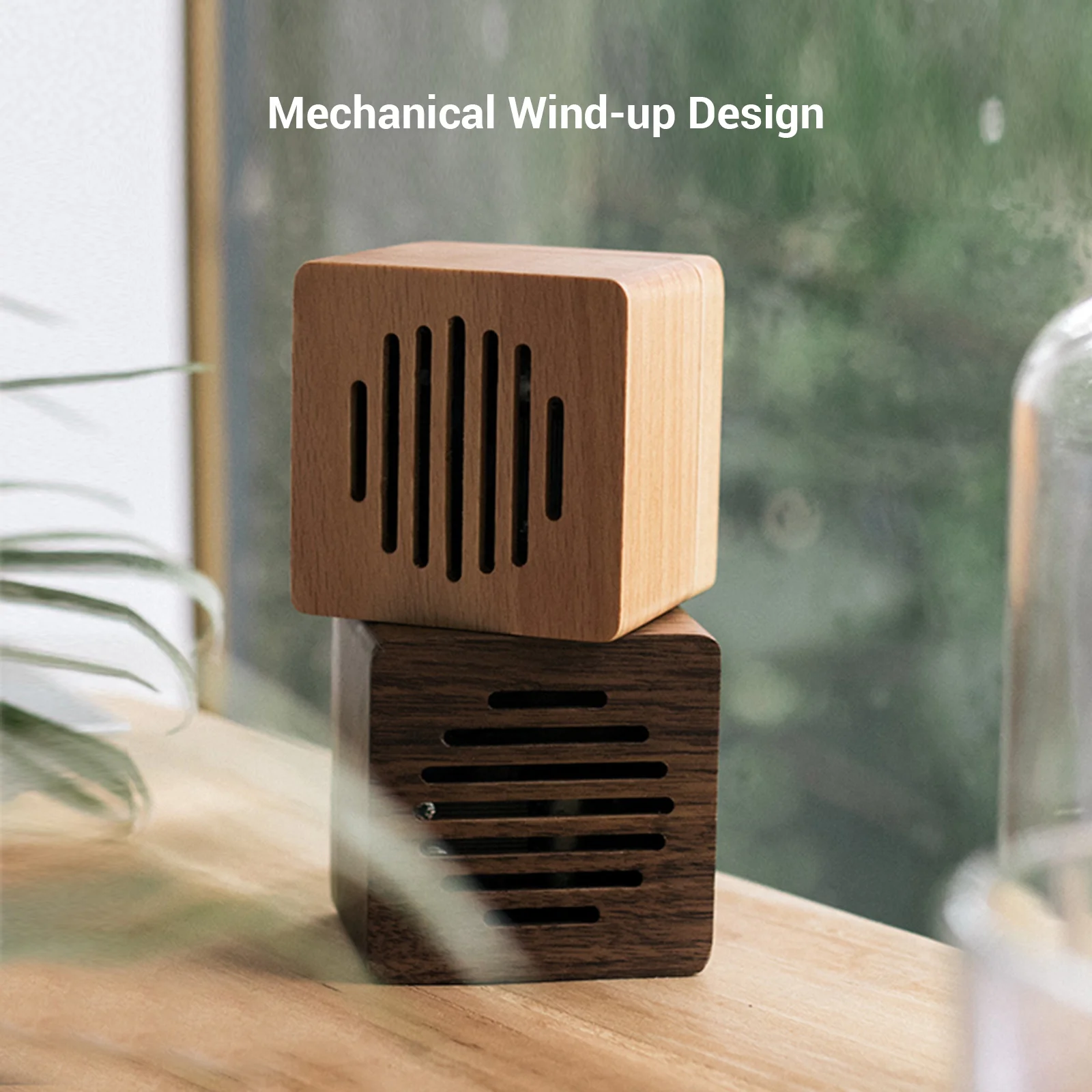 

Wooden Music Box Minimalism cube Musical Box Birthday Christmas Valentine'S Day Gift(Melody: Kimiwo Nosete)