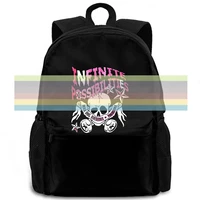 skull infinite possibilities mad dog rockers harajuku japan visual kei m women men backpack laptop travel school adult