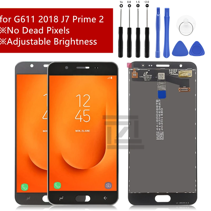 Дигитайзер сенсорного экрана в сборе для SAMSUNG Galaxy j7 prime 2 lcd g611 2018 сменный экран G611