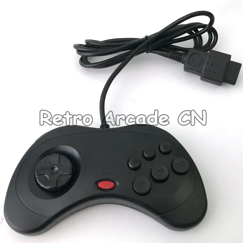 Controlador de juego con cable para consola black Sega SS/USB Saturn, novedad de 2021, envío gratis