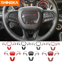 shineka car steering wheel decor accessories for dodge challenger 2015 for dodge durango 2014 for dodge charger 2015 styling