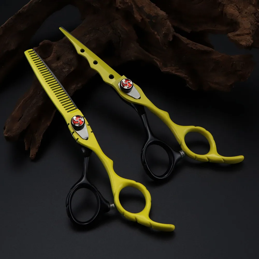 Японские Ножницы для волос 440c 6 дюймов 7 цветов с логотипом на заказ ножницы