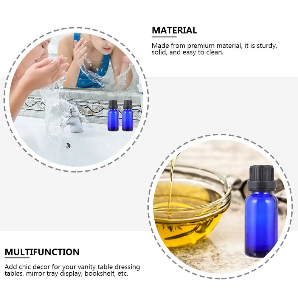 

12PCS 20ml Glass Empty Essential Oil Bottle Fashion Cosmetics Packing Bottle