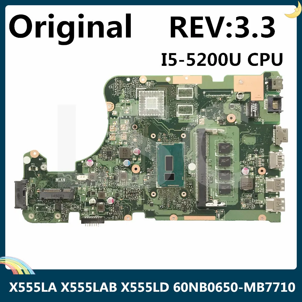 LSC для ASUS X555LA X555LAB X555LD материнская плата ноутбука с процессором SR23Y I5-5200U 4 Гб RAM REV: 3