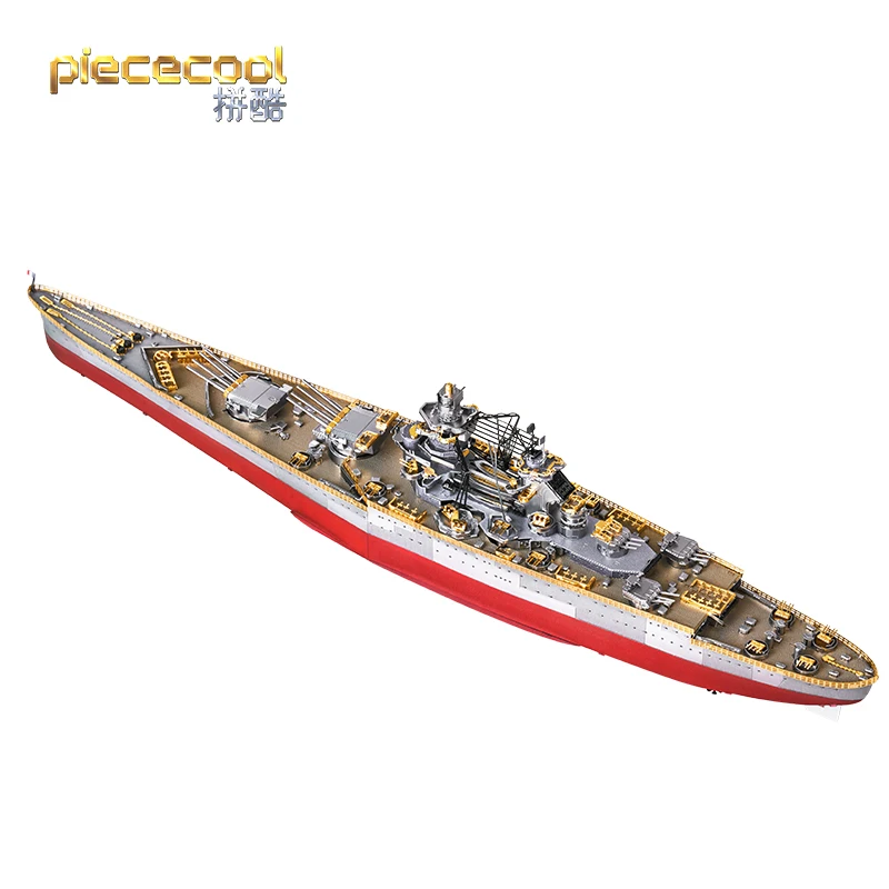 piececool P157-RS RICHELIEU BATTLESHIP 3D Metal assembly model Jigsaw puzzle 300 parts 3 sheets Military collection Tabletop or | Игрушки и