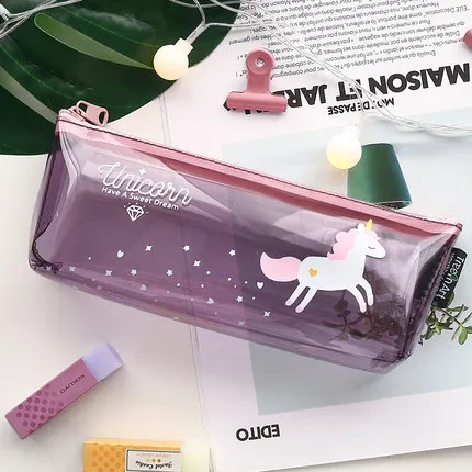 1 шт./ силиконовый чехол для карандашей с изображением коровы кошки Kawaii для девочек, сумки для карандашей, прочные школьные принадлежности большой емкости, канцелярские принадлежности для хранения - Цвет: Смешанный цвет