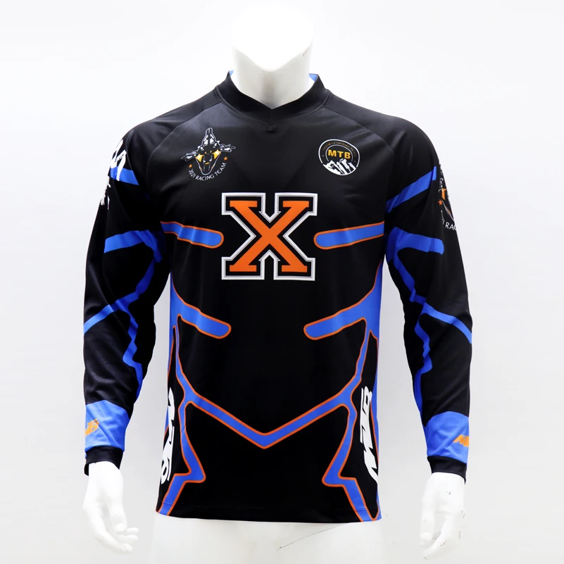 _ Горная трикотажная футболка для езды на мотоцикле крутая Спортивная велосипеде