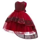 Детское вечернее платье с блестками, на Возраст 3-10 лет