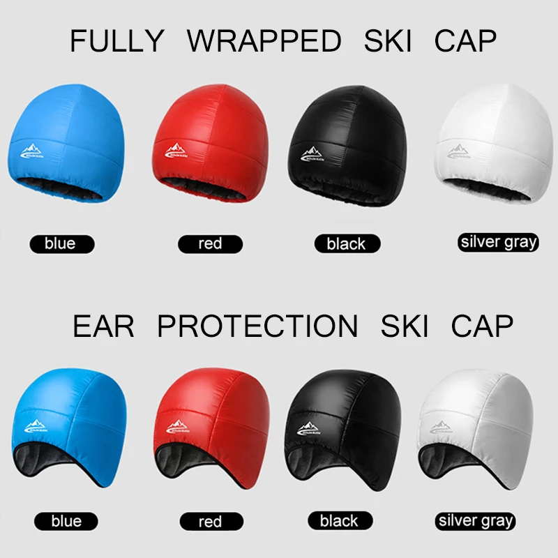 Pro Лыжные шапки зимние мужские и женские уличные супер теплые флисовые